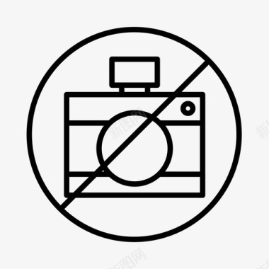 禁止摄影禁止闪光灯规则图标图标