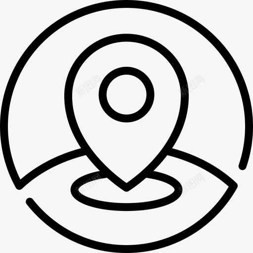 地图标识目的地gpssvg_新图网 https://ixintu.com gps 位置 地图标识 本地 目的地