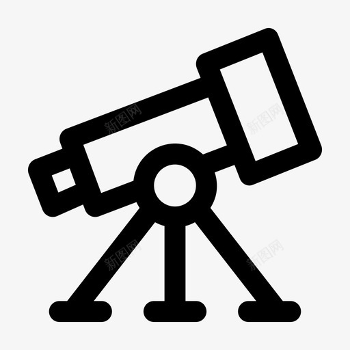 望远镜天文发现图标svg_新图网 https://ixintu.com jumpicon教育加粗线 发现 变焦 天文 太空 望远镜 观测