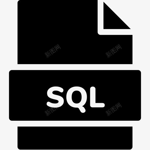 sql文件扩展名格式图标svg_新图网 https://ixintu.com sql文件 扩展名 文件格式vol3glyph 格式 类型