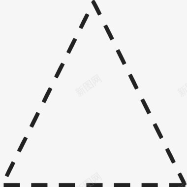 虚线三角形点线图标图标