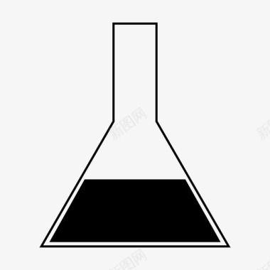 erlenmeyer烧瓶化学实验图标图标