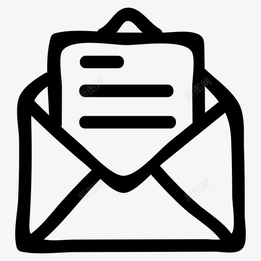 邮件信封信件图标svg_新图网 https://ixintu.com 信件 信封 商务和办公室手绘图标 打开邮件 邮件 邮寄 邮箱