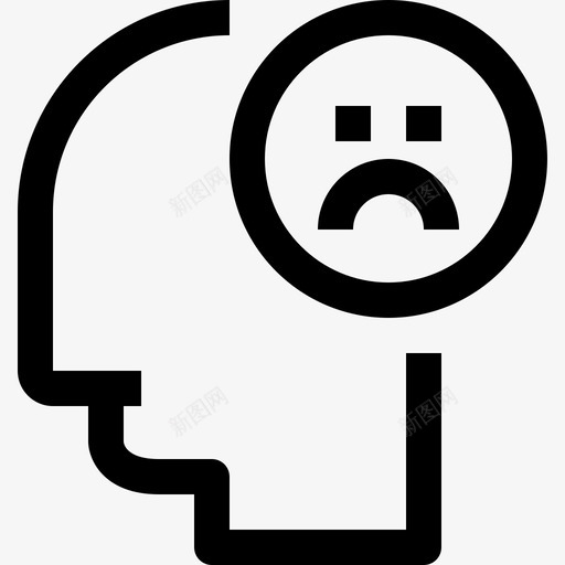 人的思维和思维大脑头脑图标svg_新图网 https://ixintu.com 人的思维和思维 人类思维的最小图标 大脑 头脑 悲伤 过程