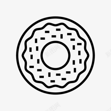 甜甜圈嘉年华马戏团图标图标