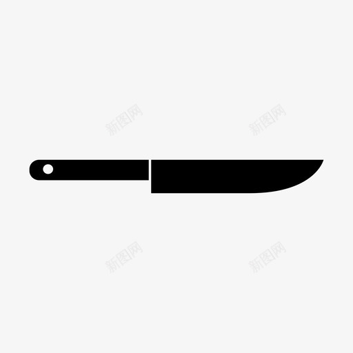 刀厨师餐具图标svg_新图网 https://ixintu.com 刀 厨师 厨房用具 菜刀 餐具