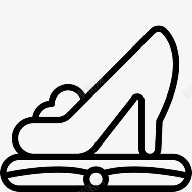 玻璃拖鞋灰姑娘童话图标图标