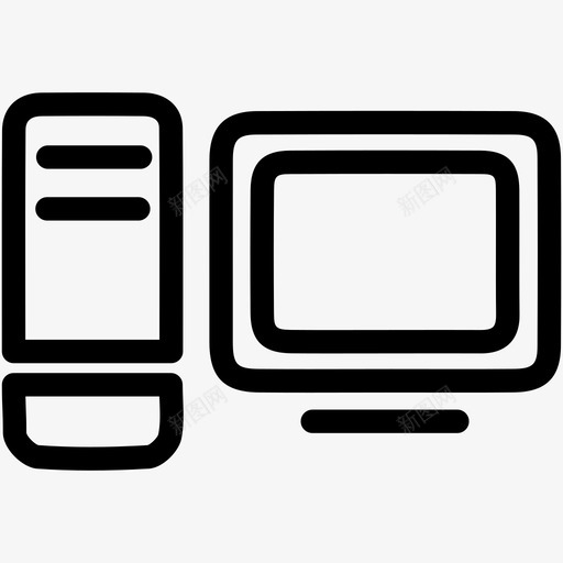 计算机cpu桌面图标svg_新图网 https://ixintu.com cpu pc 桌面 硬图标 系统 计算机