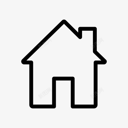 家建筑家居收藏图标svg_新图网 https://ixintu.com 地方 家 家居收藏 建筑 房子