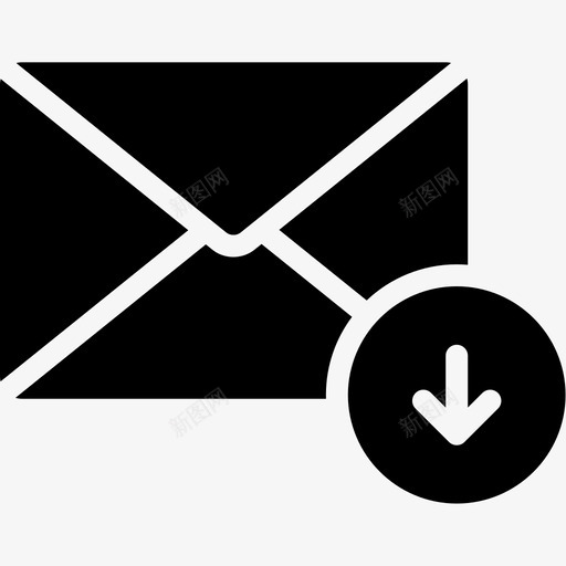 电子邮件信封信件图标svg_新图网 https://ixintu.com 下载电子邮件 信件 信封 电子邮件卷3字形 邮箱