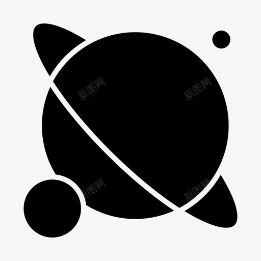 行星地球月球图标svg_新图网 https://ixintu.com 卫星 卫星行星 地球 月球 行星