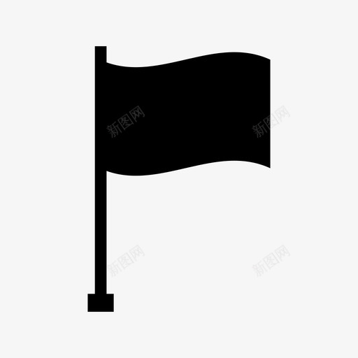 旗帜元素金属图标svg_新图网 https://ixintu.com 元素 旗帜 标志 金属