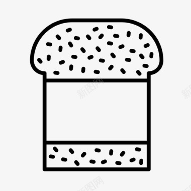 三明治食物午餐图标图标