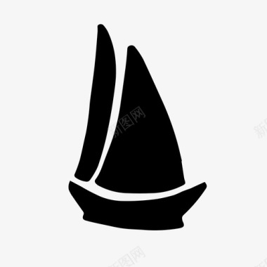 帆船航海航海涂鸦图标图标