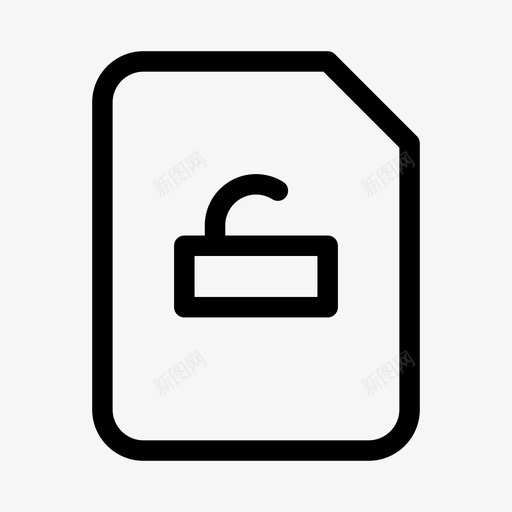 打开文档保护安全图标svg_新图网 https://ixintu.com 保护 安全 安全保护ios优化 打开文档