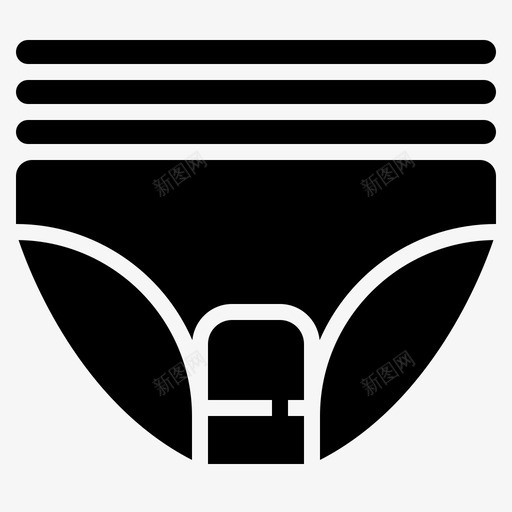 尿布婴儿儿童图标svg_新图网 https://ixintu.com 儿童 内衣 婴儿 婴儿用品 尿布 工具