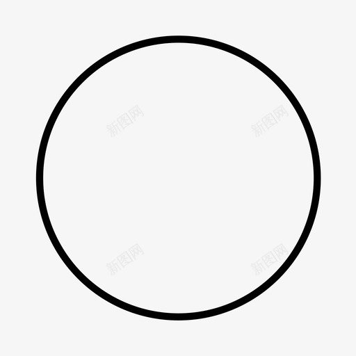 圆圆周几何图标svg_新图网 https://ixintu.com 几何 圆 圆周 圆形 形状 贴纸