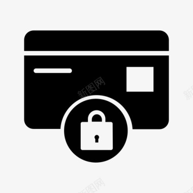 信用卡家庭保护锁定家庭图标图标