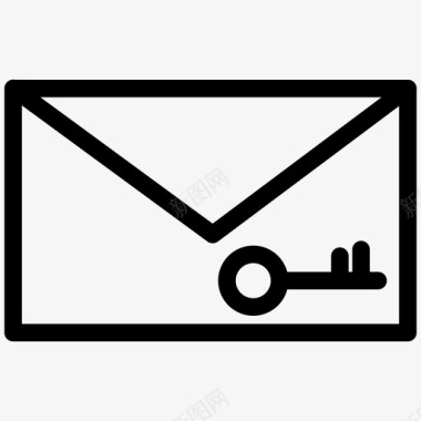 邮件密码电子邮件信件图标图标