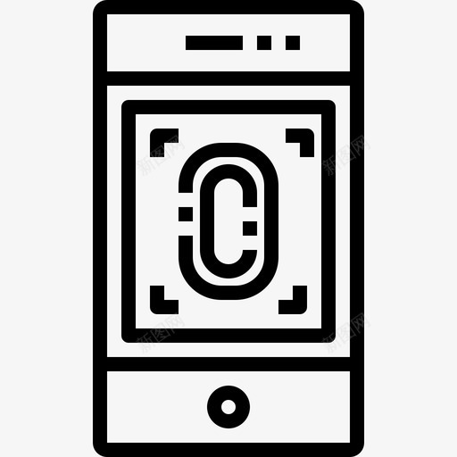 智能手机设备安全图标svg_新图网 https://ixintu.com 安全 技术 智能手机 智能手机功能概念图标 设备