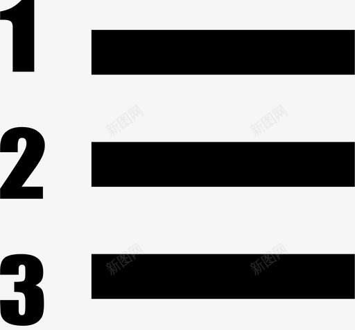 数字列表svg_新图网 https://ixintu.com 数字列表 number-list