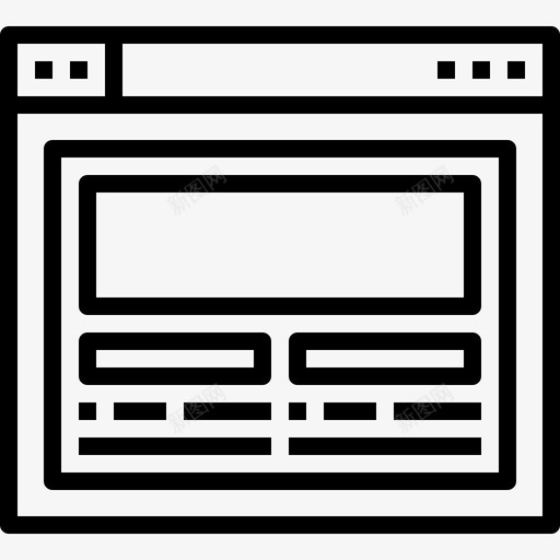 web浏览器界面布局图标svg_新图网 https://ixintu.com web浏览器 web浏览器和界面概念图标 布局 界面 网站