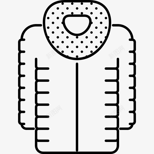 毛皮大衣衣服外观图标svg_新图网 https://ixintu.com 外观 款式 毛皮大衣 衣服 衣服轮廓64x64