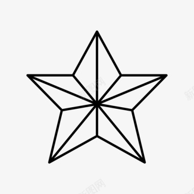 星星圣诞圣诞装饰图标图标