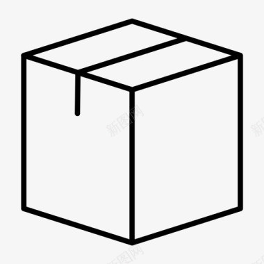 箱子纸板箱板条箱图标图标