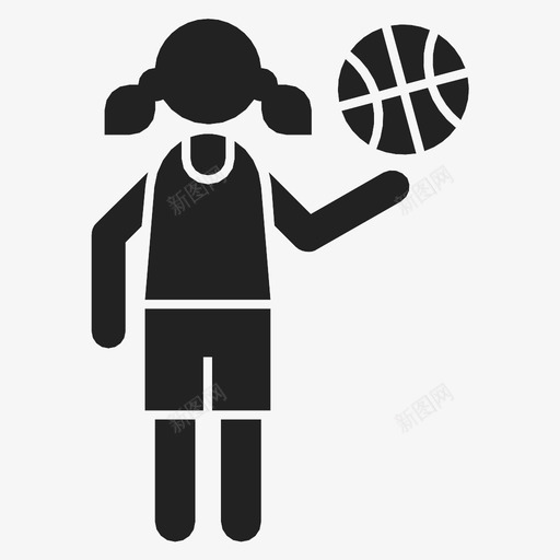篮球运动员运动员女孩图标svg_新图网 https://ixintu.com 人 女人 女孩 篮球运动员 运动员