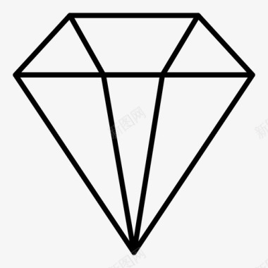 钻石商业装饰图标图标
