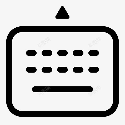 服务号-键盘svg_新图网 https://ixintu.com 服务号-键盘