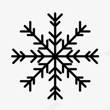 雪花北极圣诞节图标图标