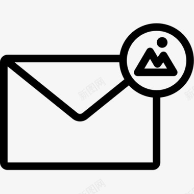图像电子邮件信封信件图标图标