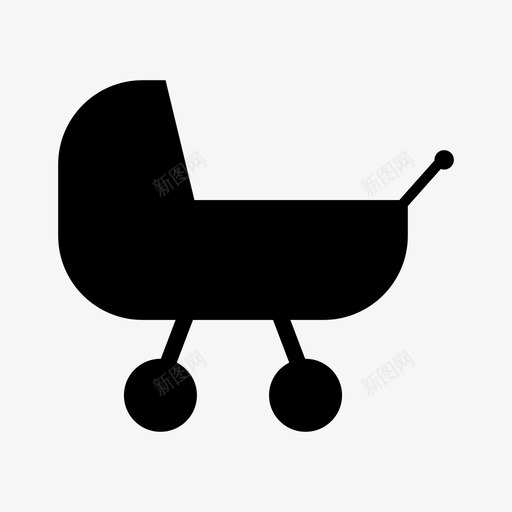 婴儿车婴儿出生图标svg_新图网 https://ixintu.com 出生 婴儿 婴儿车 家庭 标牌