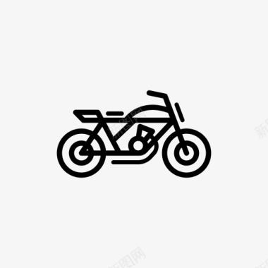 街头追踪器自行车摩托车图标图标