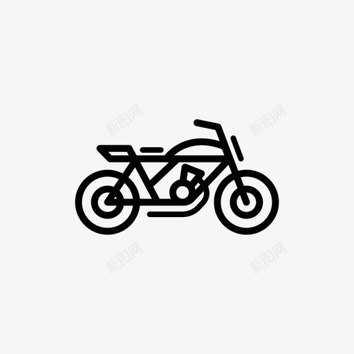 街头追踪器自行车摩托车图标svg_新图网 https://ixintu.com 咖啡赛车手 复古 摩托车 自行车 街头追踪器