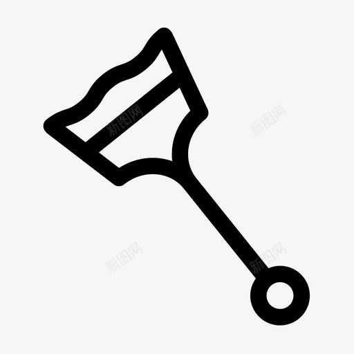 油漆刮刀轮廓施工工具图标svg_新图网 https://ixintu.com 油漆刮刀 轮廓施工工具
