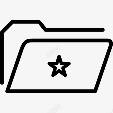文件夹星型资源管理器文件图标图标