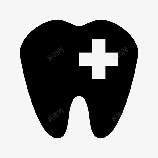 牙齿牙医医院材料图标svg_新图网 https://ixintu.com 医院材料 牙医 牙齿
