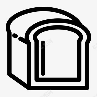 面包面包房三明治图标图标
