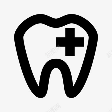 牙齿牙医医院材料图标图标