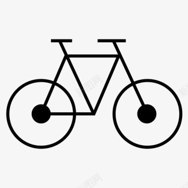 自行车骑自行车交通工具图标图标