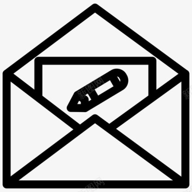邮件编辑电子邮件信封图标图标