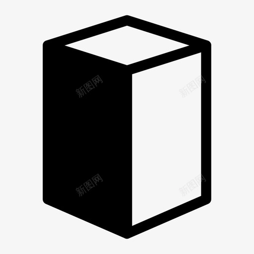 大盒子纸板纸箱图标svg_新图网 https://ixintu.com 大盒子 封闭的盒子 纸板 纸箱