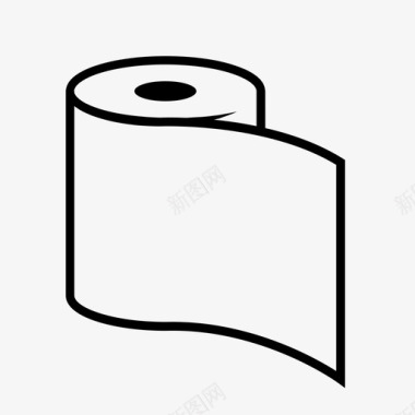 卫生纸纸卷消毒纸图标图标