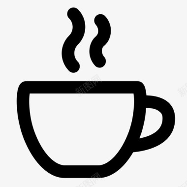 一杯咖啡早餐咖啡图标图标
