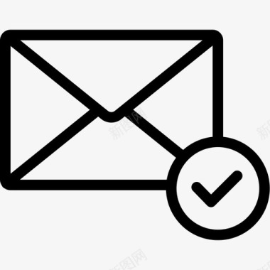 批准电子邮件信封信件图标图标