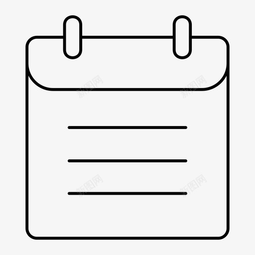 日历月历挂历图标svg_新图网 https://ixintu.com 周历 挂历 日历 月历