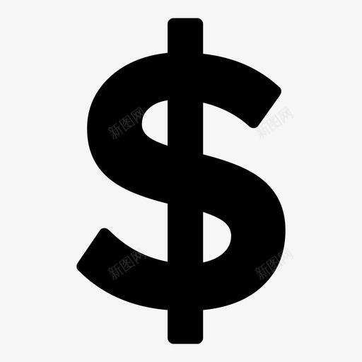 美元货币基本面图标2svg_新图网 https://ixintu.com 基本面图标2 美元 货币